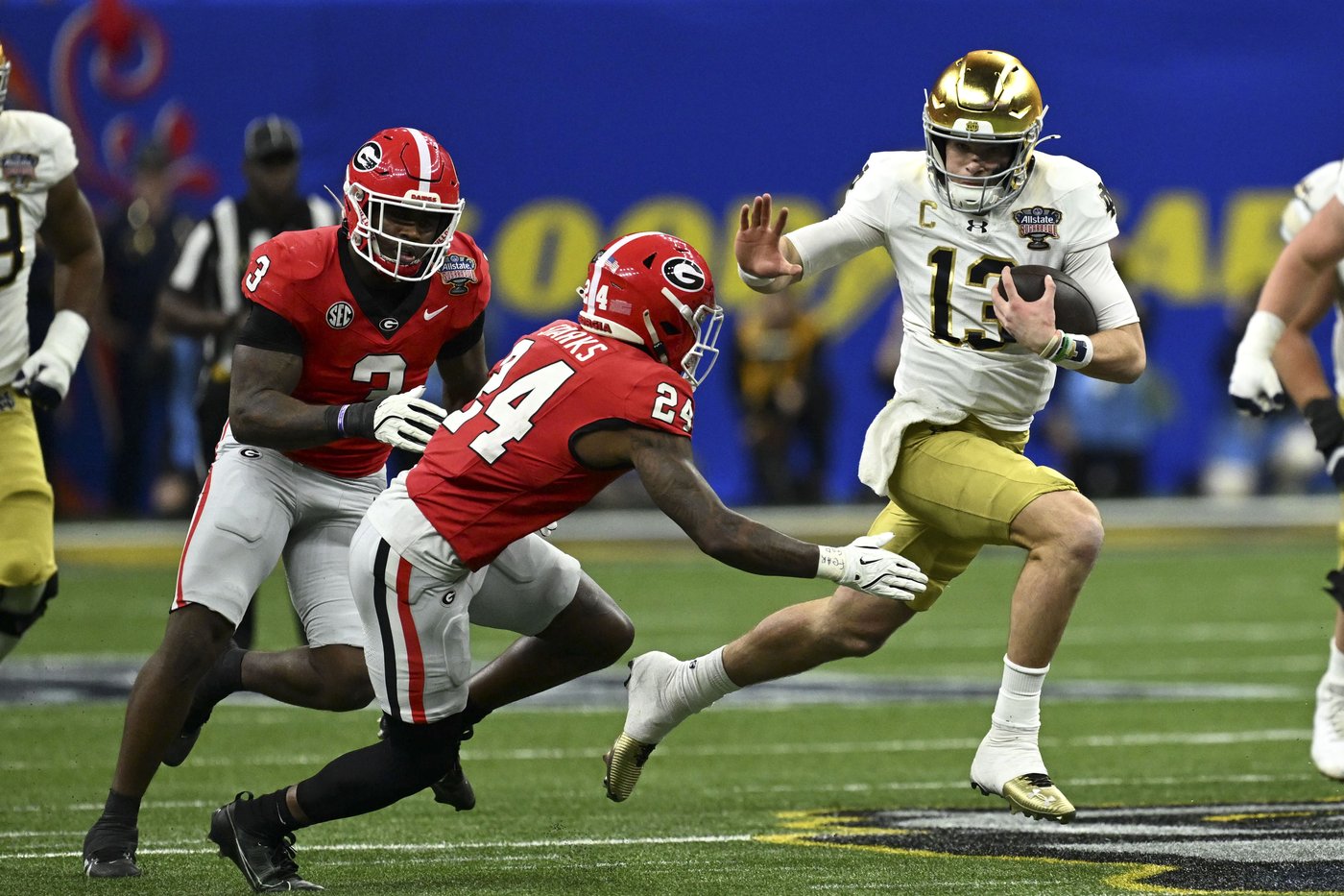 Defense and special teams lift Notre Dame to 23-10 win over Georgia in Sugar Bowl CFP quarterfinal | iNFOnews.ca