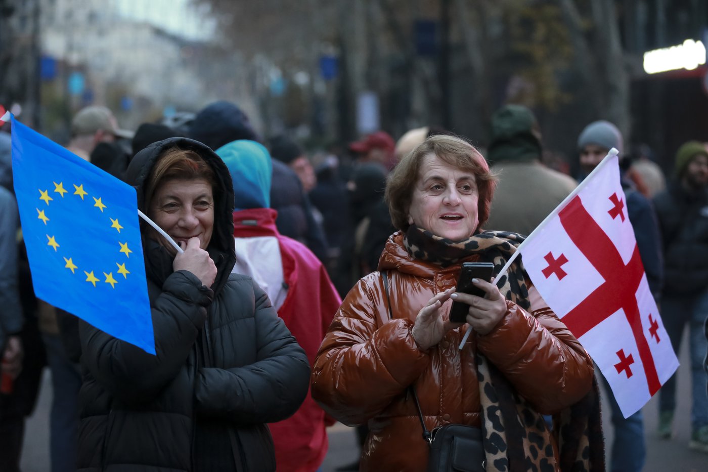 Over 40 people hospitalized in Georgia during protests over suspension of EU talks | iNFOnews.ca