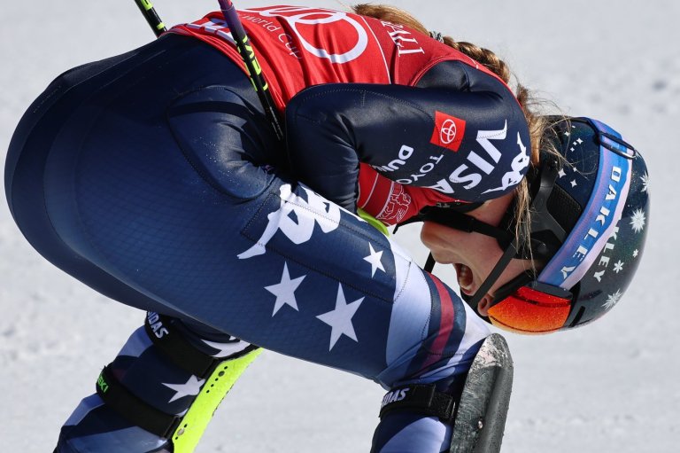 Olympic champion Shiffrin takes record 8th slalom win of season but main rival Aicher is 2nd | iNFOnews.ca