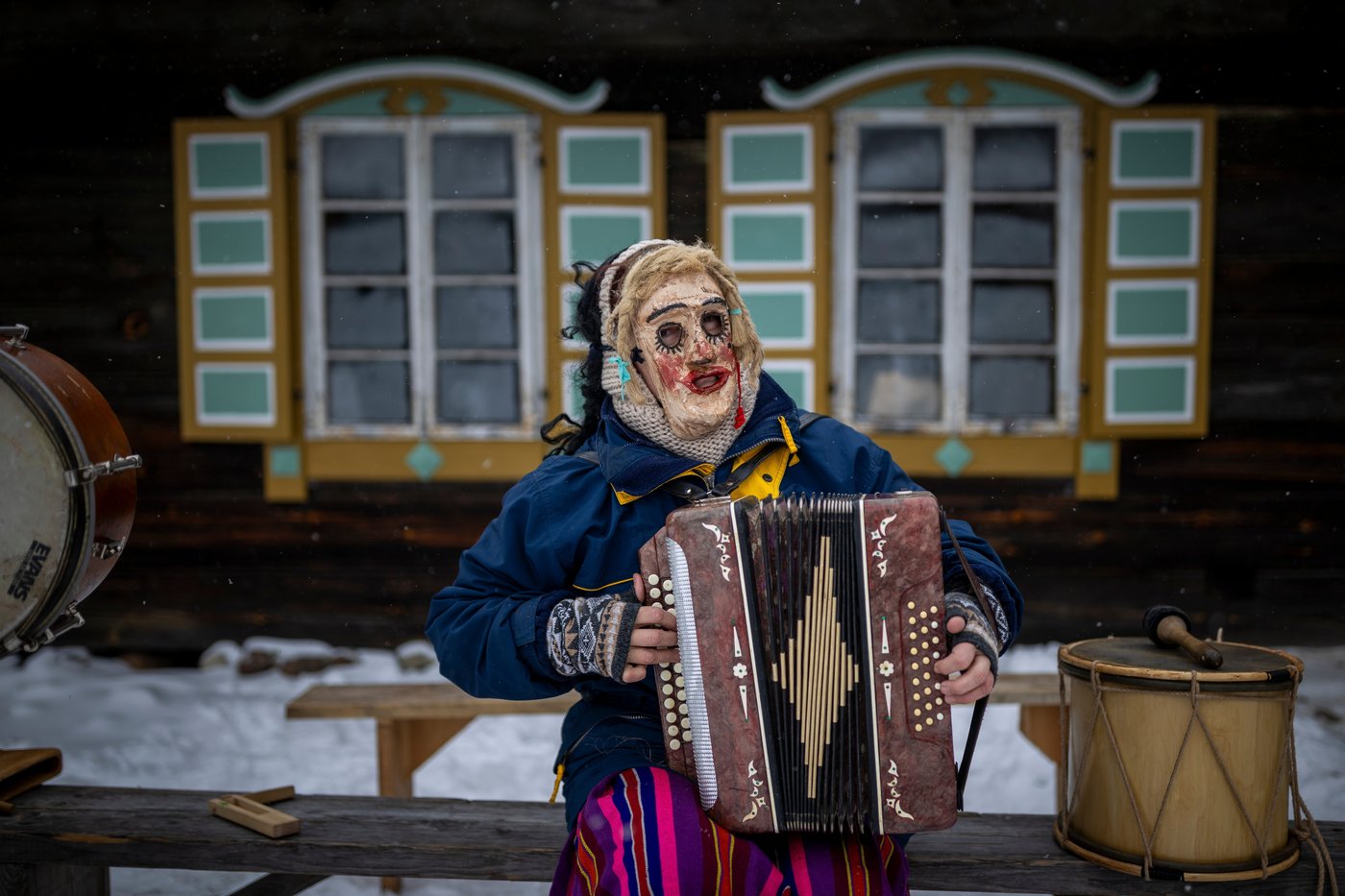 Photos show masked revelers celebrating Shrovetide in Lithuania | iNFOnews.ca