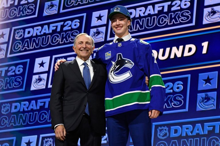 Canucks select Canadian Caleb Malhotra third overall at NHL draft | iNFOnews.ca