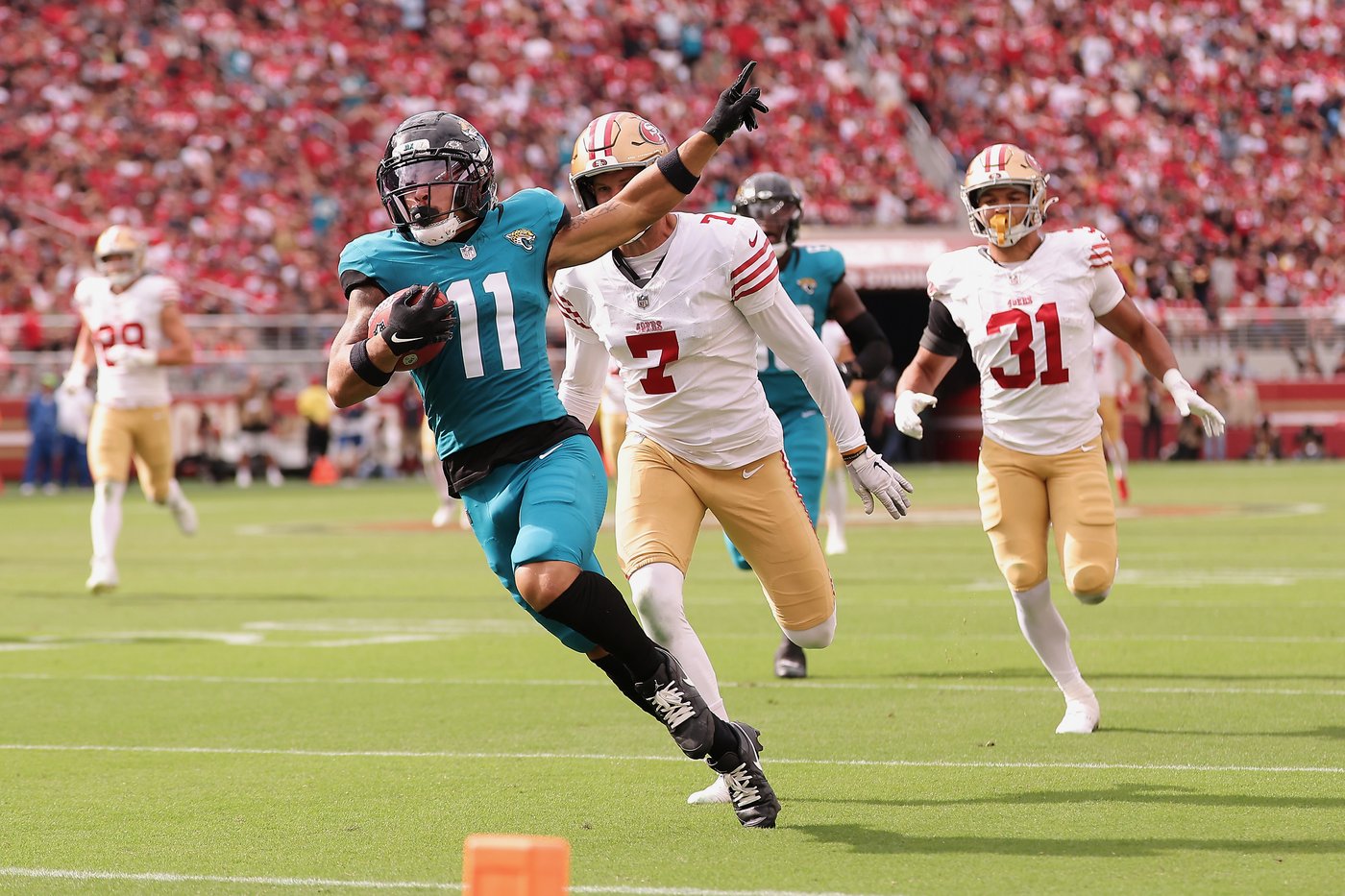 Jaguars beat 49ers 26-21 with Washington's punt return TD, 4 takeaways | iNFOnews.ca