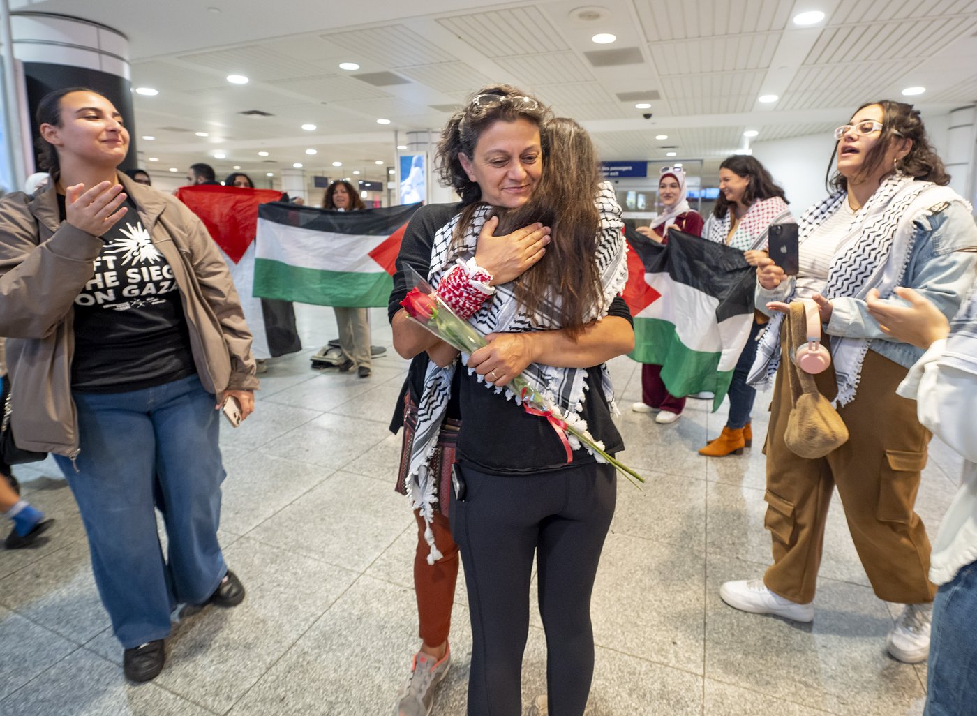 Nimâ Machouf landed in Montreal on Sunday after being detained by Israeli forces | iNFOnews.ca