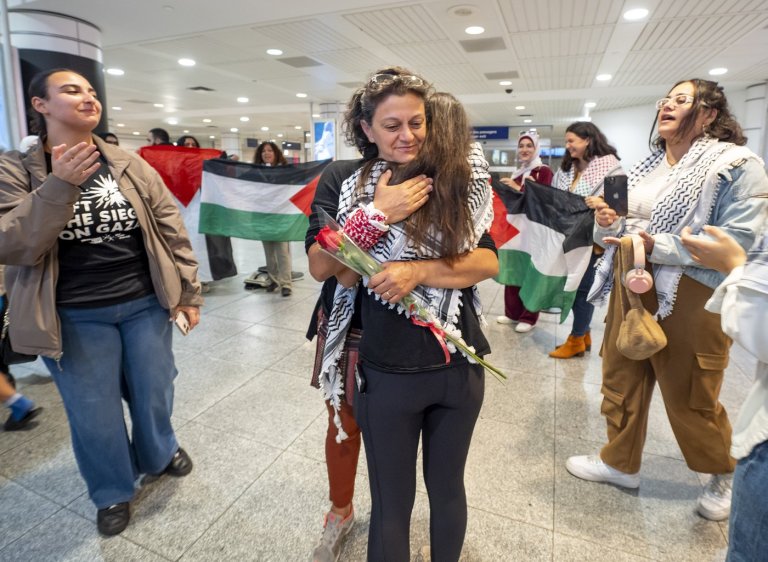 Nimâ Machouf landed in Montreal on Sunday after being detained by Israeli forces | iNFOnews.ca