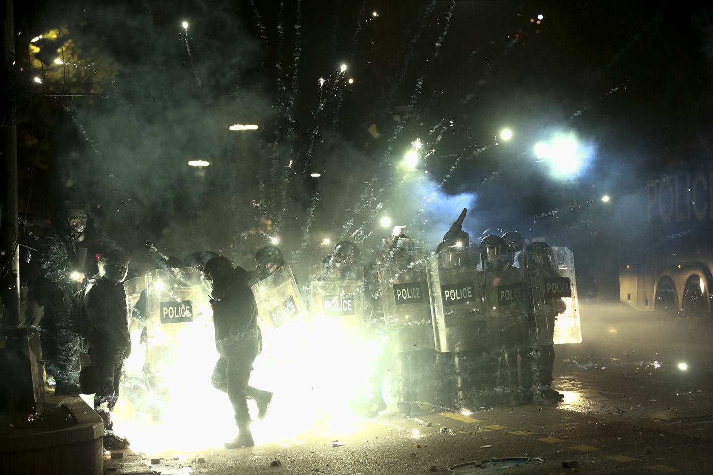 More than 100 arrested as Georgian police clash with protesters over suspension of EU talks | iNFOnews.ca More than 100 arrested as Georgian police clash with protesters over suspension of EU talks | iNFOnews.ca