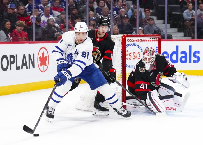 Short-handed Senators do enough to beat falling Maple Leafs 3-1 | iNFOnews.ca