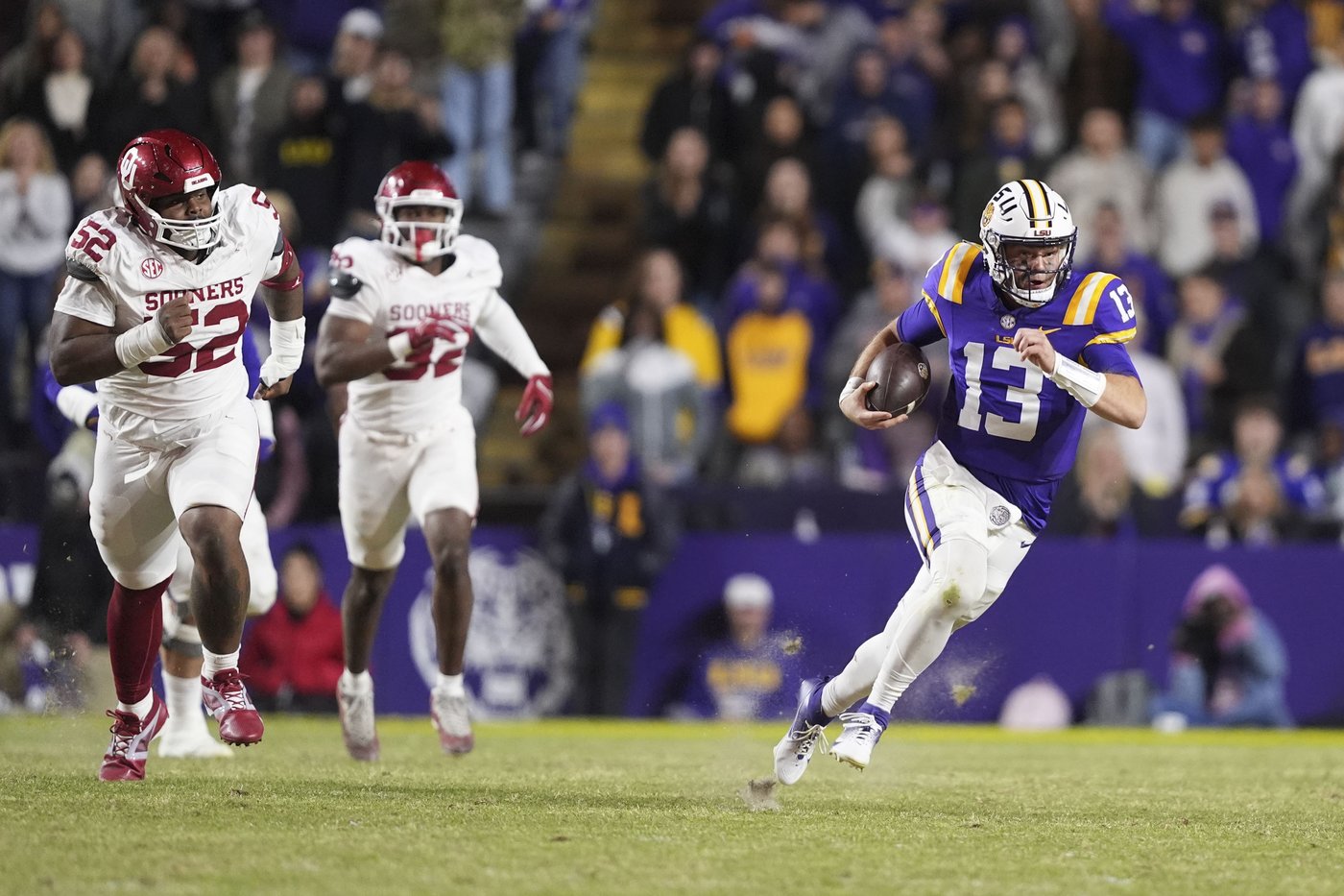 Nussmeier overcomes a shoulder injury and passes for 3 TDs as LSU tops Oklahoma 37-17 | iNFOnews.ca Nussmeier overcomes a shoulder injury and passes for 3 TDs as LSU tops Oklahoma 37-17 | iNFOnews.ca