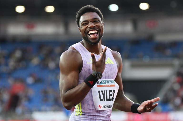 Noah Lyles runs a world-best 14.67 seconds to win the 150 meters at Golden Spike meet | iNFOnews.ca