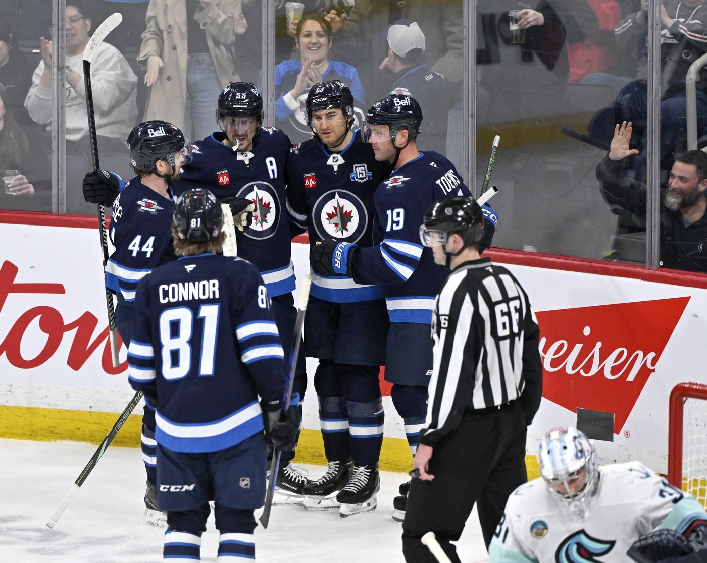 Connor scores twice, Winnipeg Jets roll past Seattle Kraken 6-2 | iNFOnews.ca