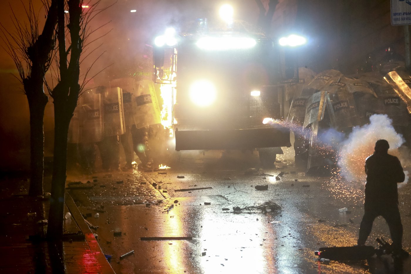 Over 40 people hospitalized in Georgia during protests over suspension of EU talks | iNFOnews.ca