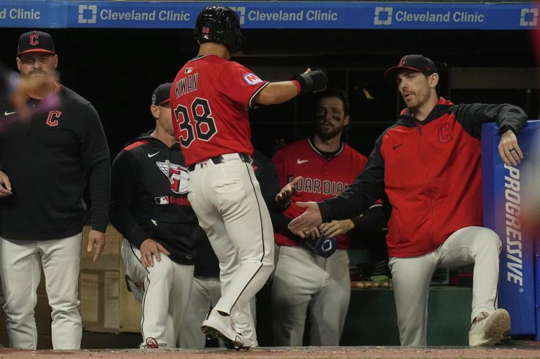 C.J. Kayfus' homer in 8th inning propels Guardians to 3-2 victory over Royals | iNFOnews.ca