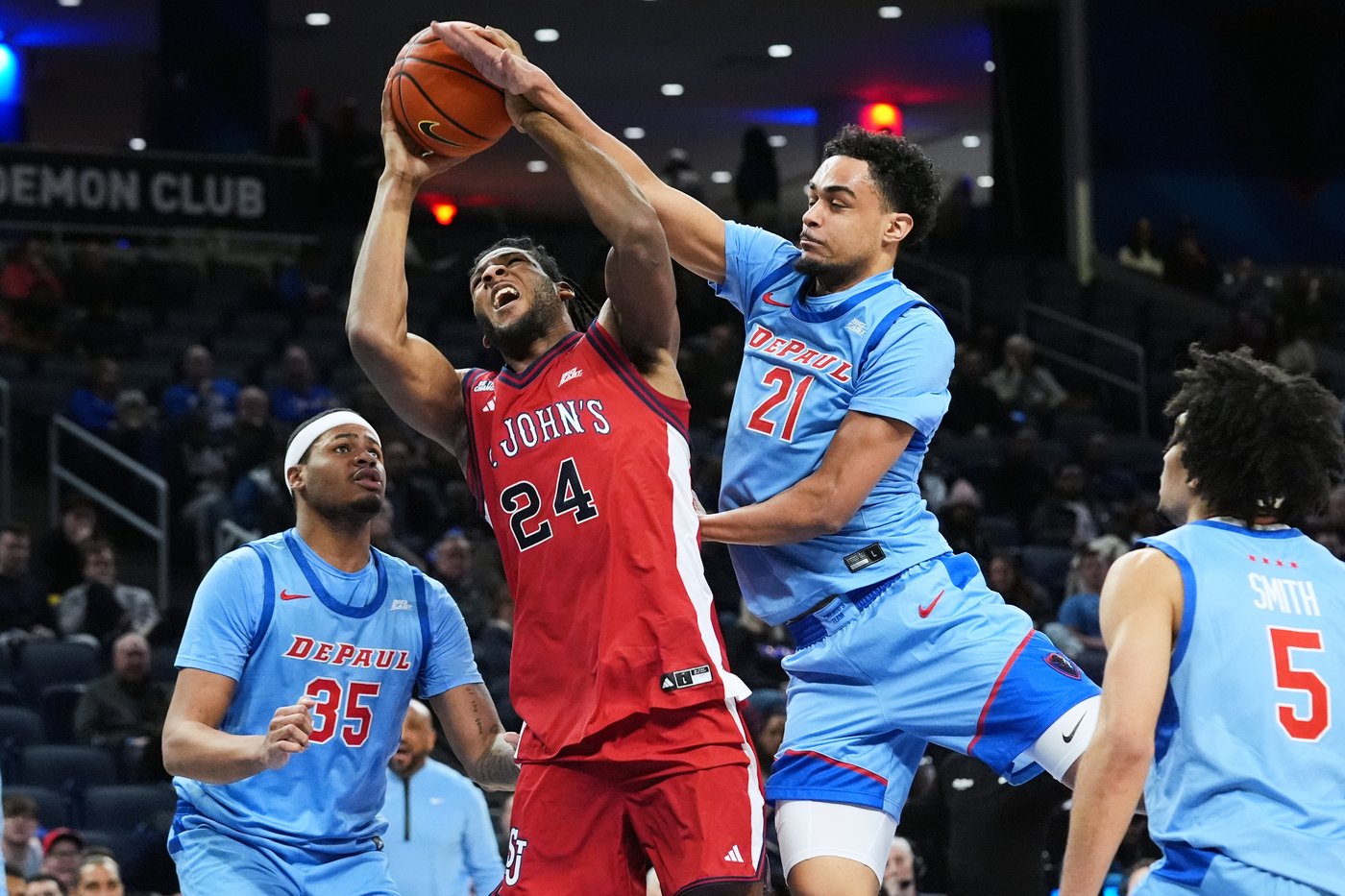No. 22 St. John's overcomes shaky start to beat DePaul 68-56 for its 8th straight win | iNFOnews.ca No. 22 St. John's overcomes shaky start to beat DePaul 68-56 for its 8th straight win | iNFOnews.ca