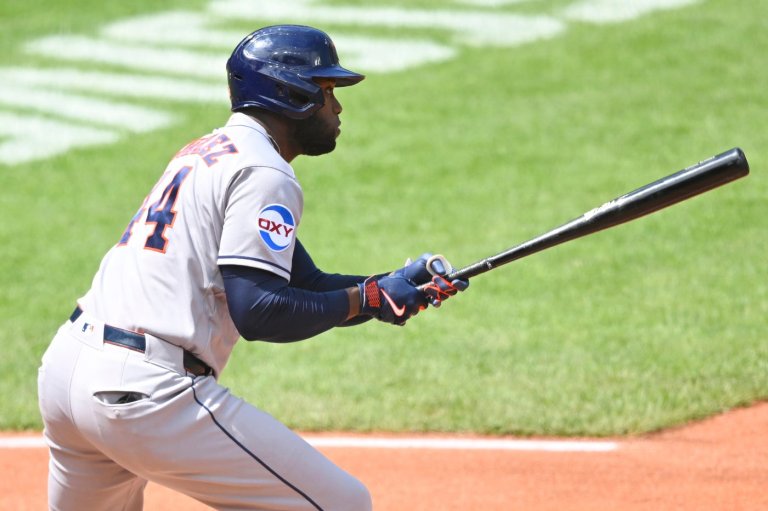 Yordan Alvarez hits MLB-leading 11th homer, powering Astros to 2-0 win over Guardians | iNFOnews.ca