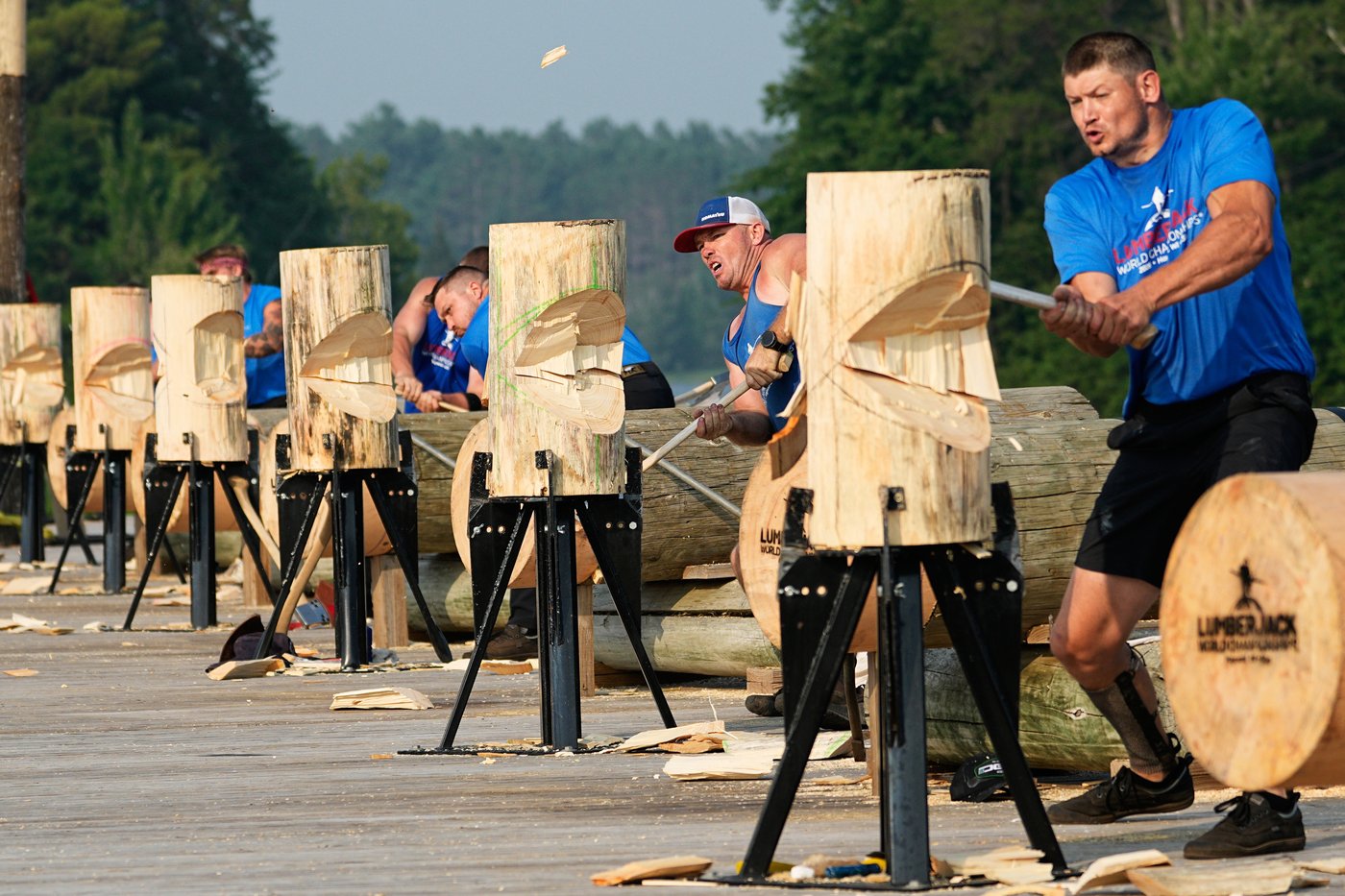 Flying axes and rolling logs at the Lumberjack World Championships, in photos | iNFOnews.ca