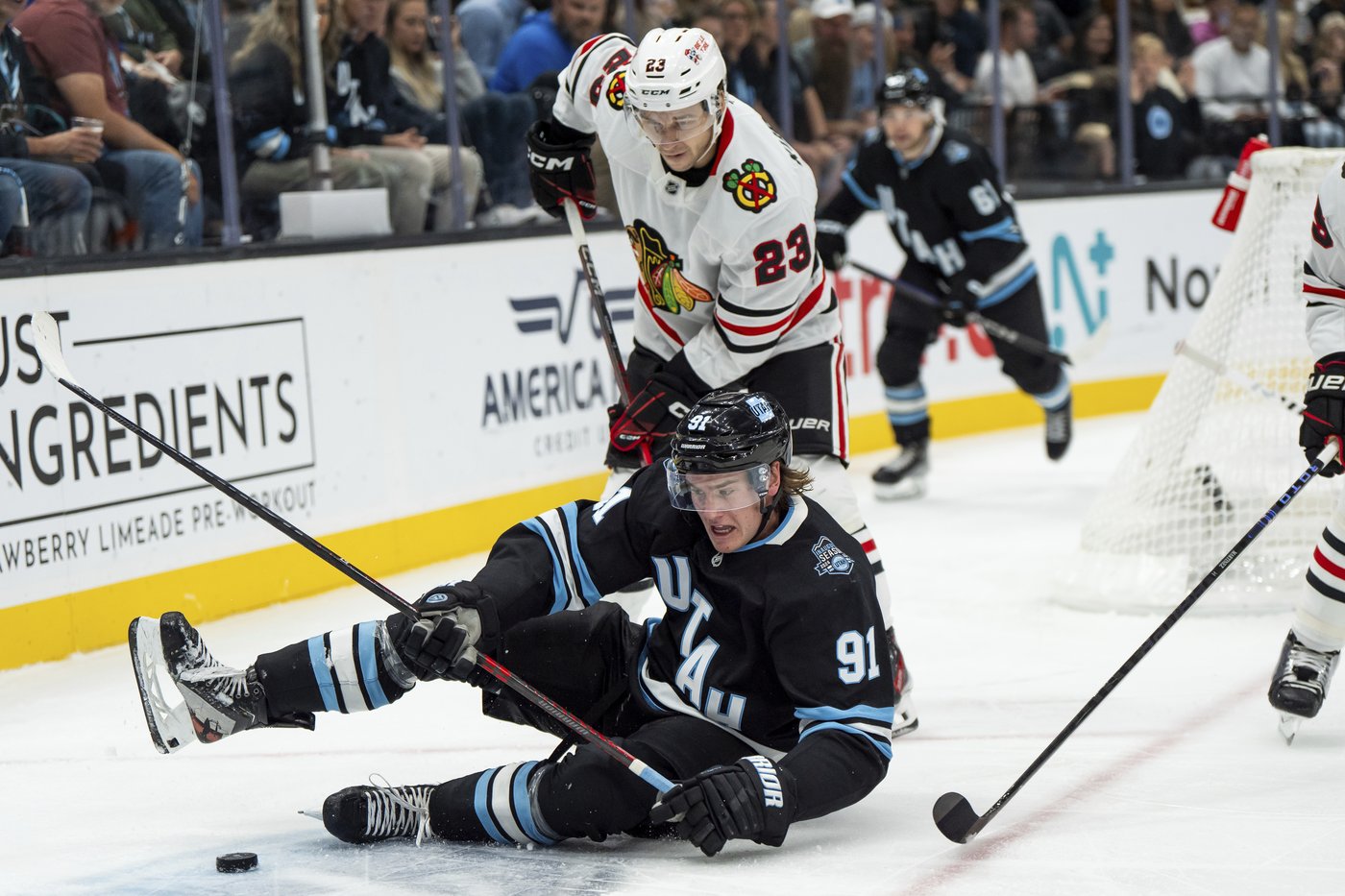 Dylan Guenther scores twice, leads Utah to 5-2 win over Chicago | iNFOnews.ca Dylan Guenther scores twice, leads Utah to 5-2 win over Chicago | iNFOnews.ca