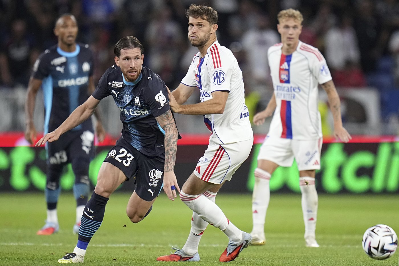 Lyon leaves it late to beat 10-man Marseille 1-0 in the French league | iNFOnews.ca