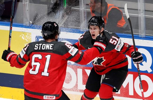 Canada beats Czech Republic to advance to gold-medal game at world championship | iNFOnews.ca CP1861028300