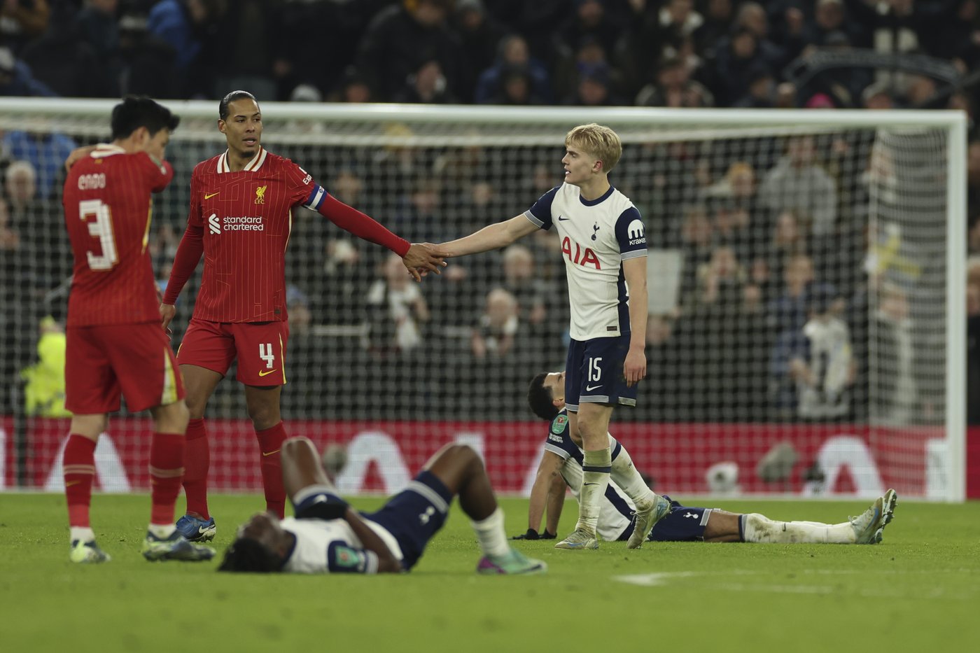 Tottenham beats Liverpool 1-0 in English cup semis after a serious injury and in-stadium ref call | iNFOnews.ca
