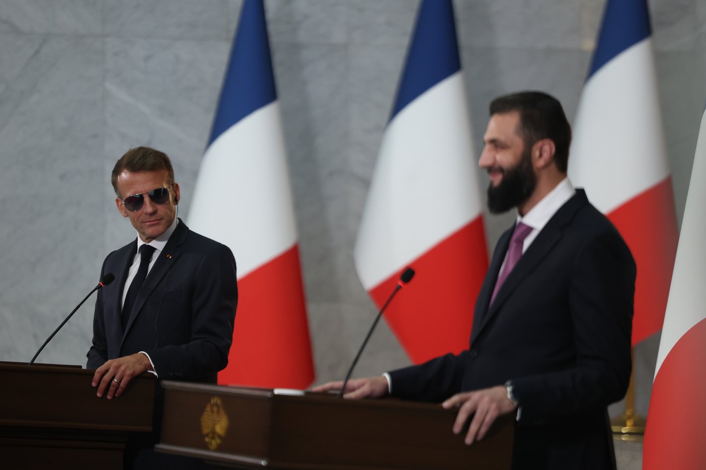 Explosions rock Syria's capital as French President Macron visits | iNFOnews.ca