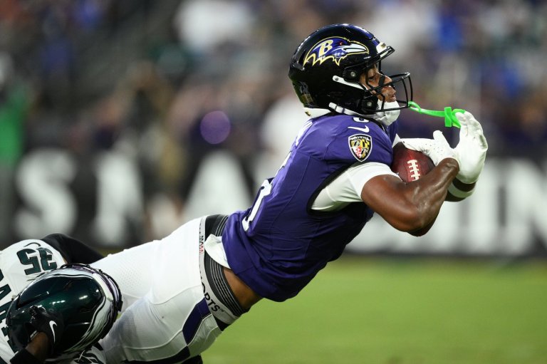 Ja'Kobi Lane has TD catch on promising night for Ravens rookie receivers in 24-7 win over Eagles | iNFOnews.ca
