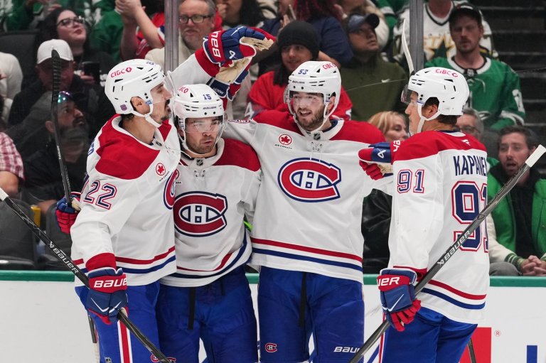 Caufield, Newhook each score twice in Canadiens' 5-2 win over Stars | iNFOnews.ca