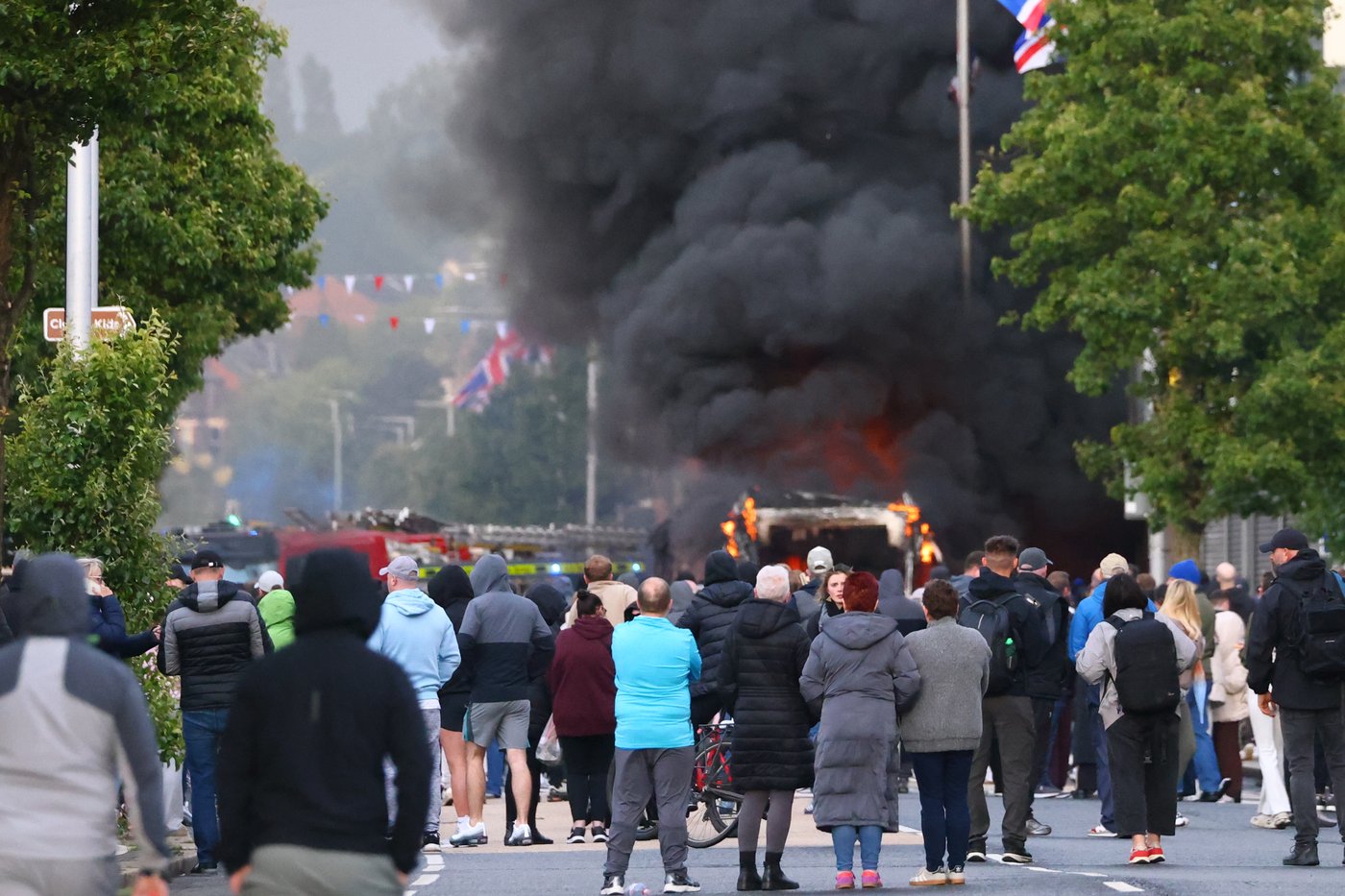Photos show the aftermath of anti-immigration protests in Northern Ireland | iNFOnews.ca