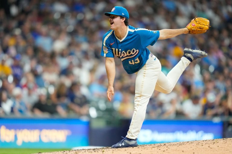 Henderson allows 1 hit in 7 innings as the MLB-leading Brewers beat the Rangers 6-1 | iNFOnews.ca