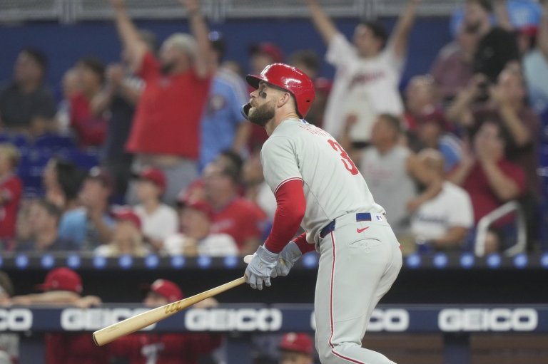 Harper homers and NL East-leading Phillies beat Marlins 4-2 | iNFOnews.ca