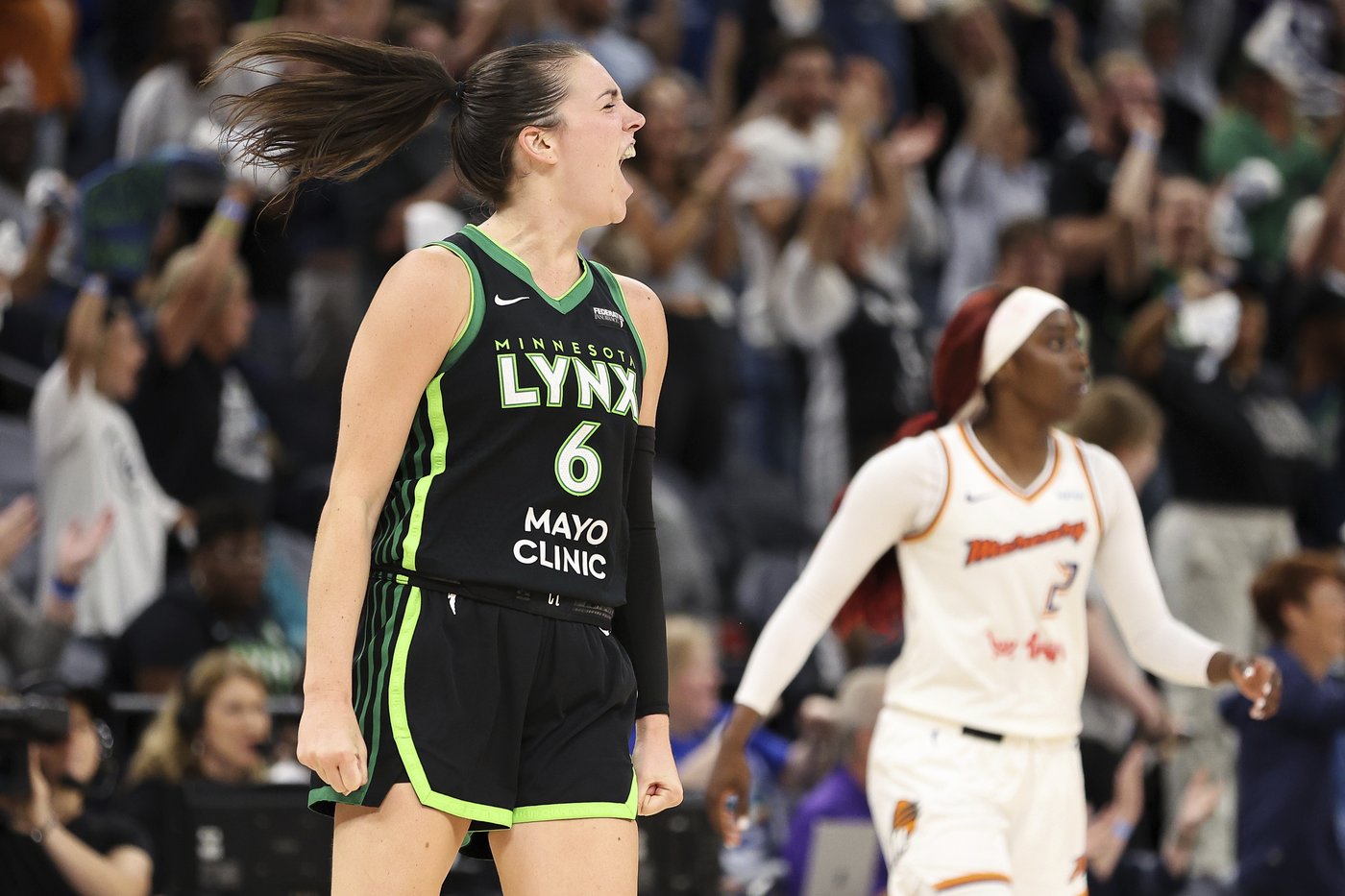 Napheesa Collier scores 38 as Lynx fend off Mercury 102-95 in playoff opener | iNFOnews.ca
