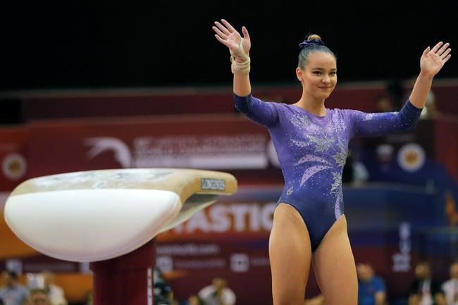 Canada's Olsen captures vault silver at world gymnastics championships | iNFOnews.ca
