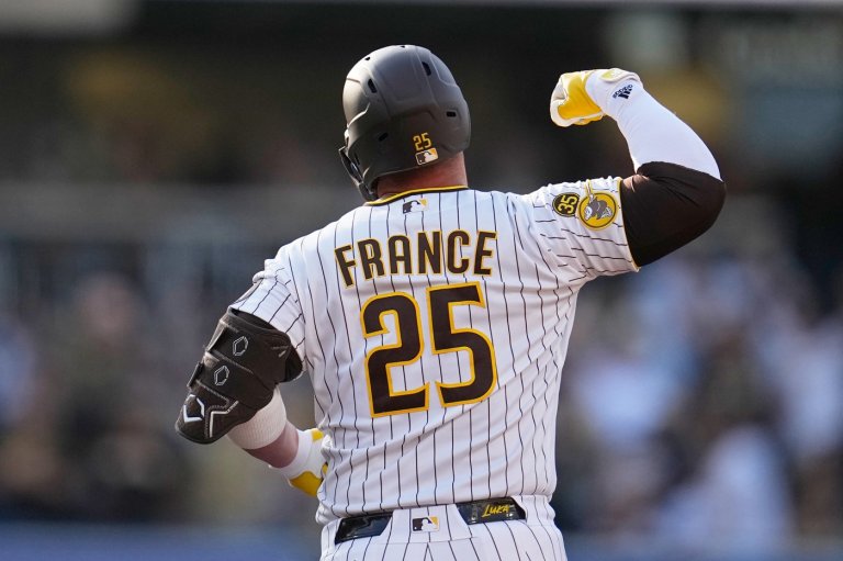 France homers, Sears wins season debut as Padres beat Braves 5-2 for 3-game sweep | iNFOnews.ca