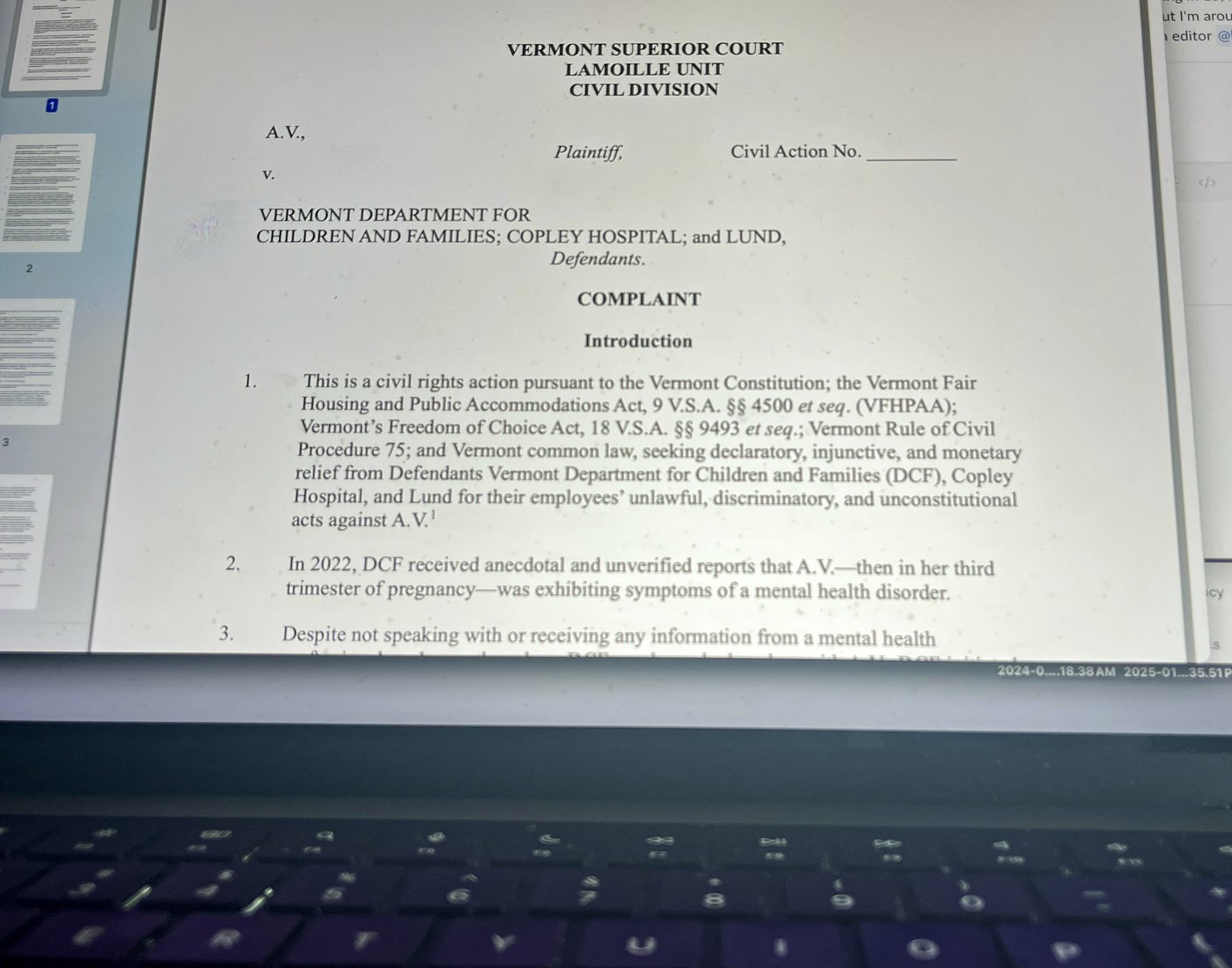 Lawsuit alleges Vermont tracks pregnant women deemed unsuitable for parenthood | iNFOnews.ca Lawsuit alleges Vermont tracks pregnant women deemed unsuitable for parenthood | iNFOnews.ca