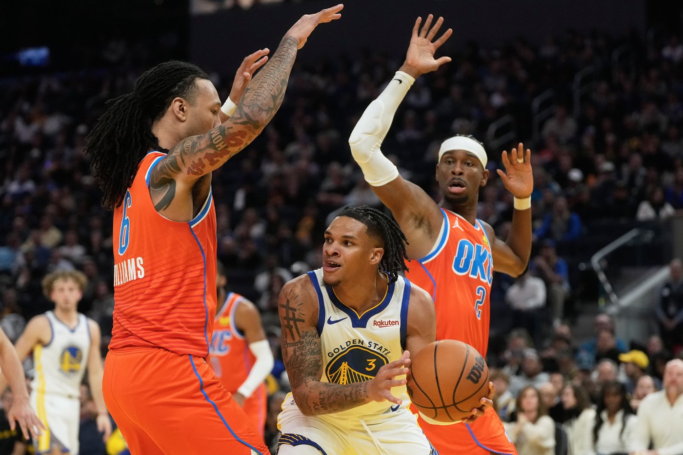 Shai Gilgeous-Alexander scores 38 points as defending champion Thunder hold off Warriors 124-112 | iNFOnews.ca