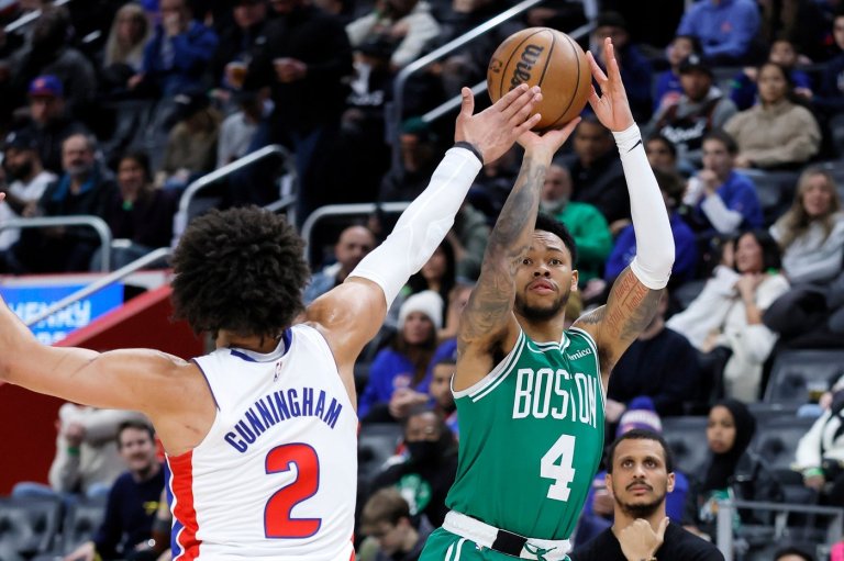 Harris scores 25, Brown misses potential game-winner and Pistons hold off Celtics for 104-103 win | iNFOnews.ca