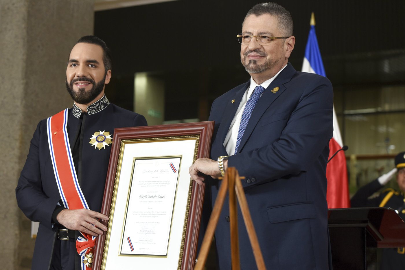 Costa Rica bestows highest diplomatic honor on El Salvador President Bukele for security gains | iNFOnews.ca