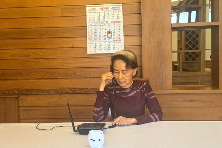 Detained Myanmar leader Suu Kyi is allowed her first call with her son in 5 years | iNFOnews.ca
