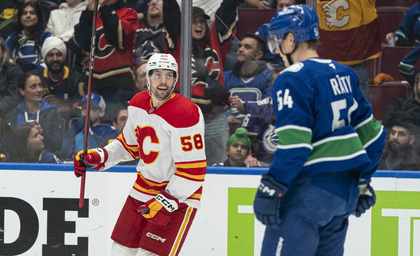 Flames forward Kirkland out for season after undergoing ACL surgery | iNFOnews.ca