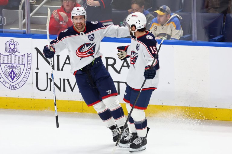 Nothing wrong with Wood's vision. Blue Jackets player returns from eye injury with 2 goals vs Sabres | iNFOnews.ca Nothing wrong with Wood's vision. Blue Jackets player returns from eye injury with 2 goals vs Sabres | iNFOnews.ca