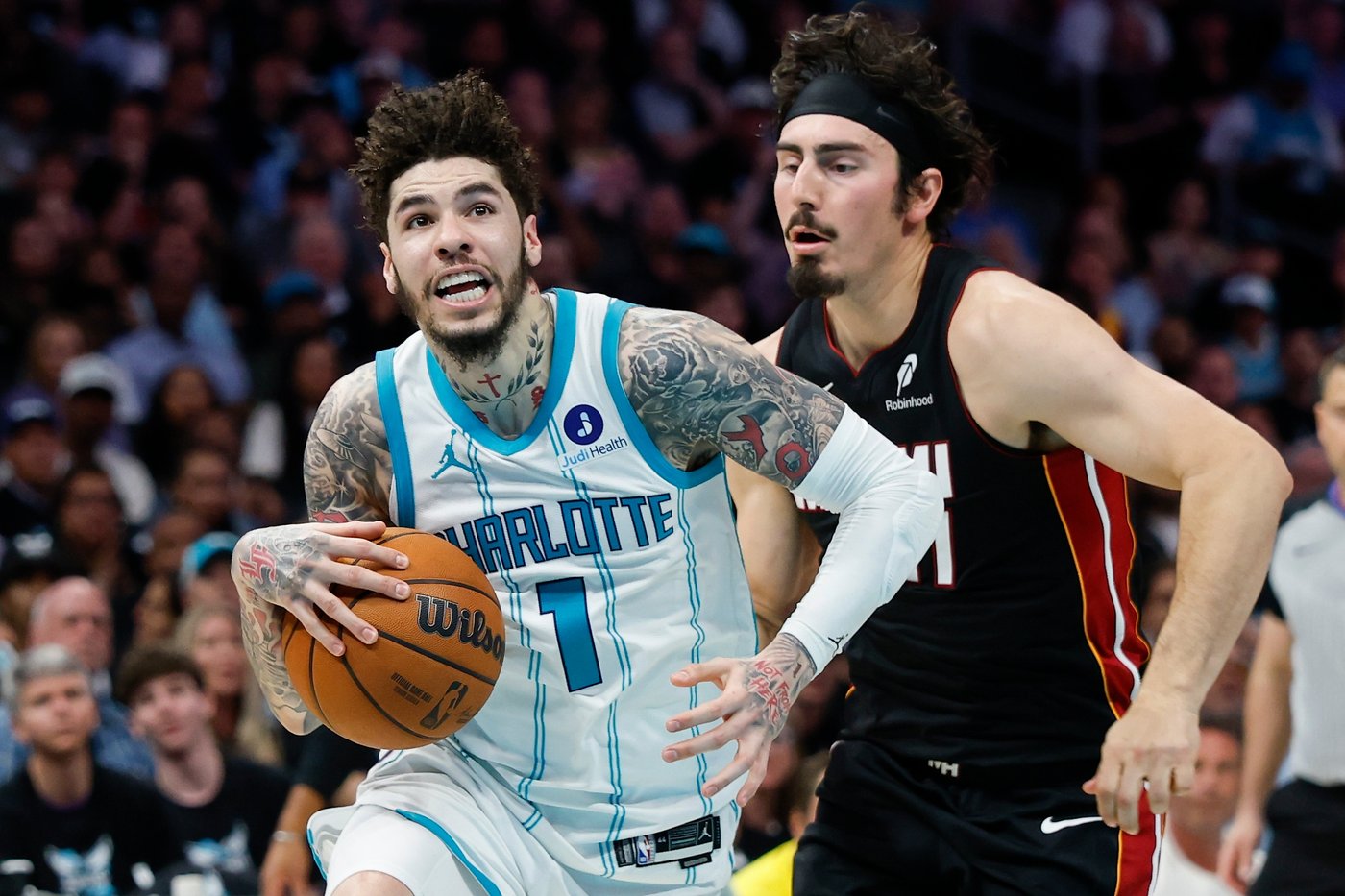 LaMelo Ball's layup, Miles Bridges' block at buzzer give Hornets 127-126 win over Heat in play-in | iNFOnews.ca