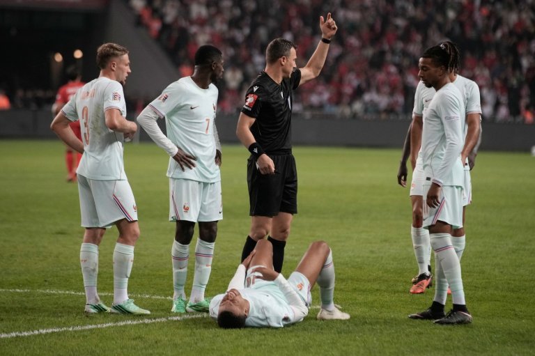 Mbappé limps off with apparent knee injury after scoring for France against Turkey | iNFOnews.ca