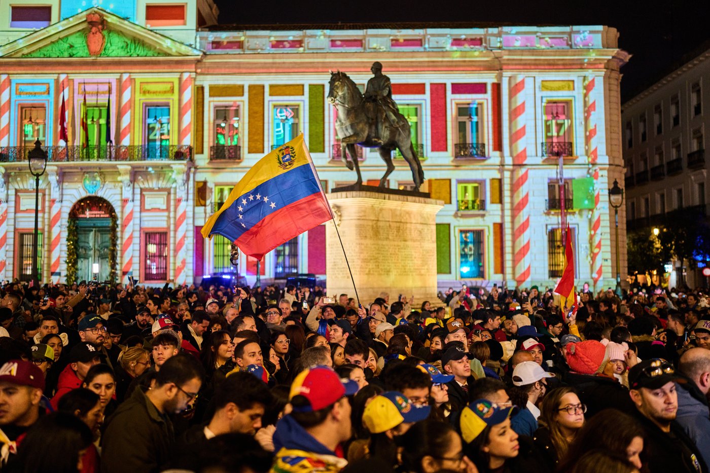 Photos show people reacting to the US capture of Venezuelan President Nicolas Maduro | iNFOnews.ca