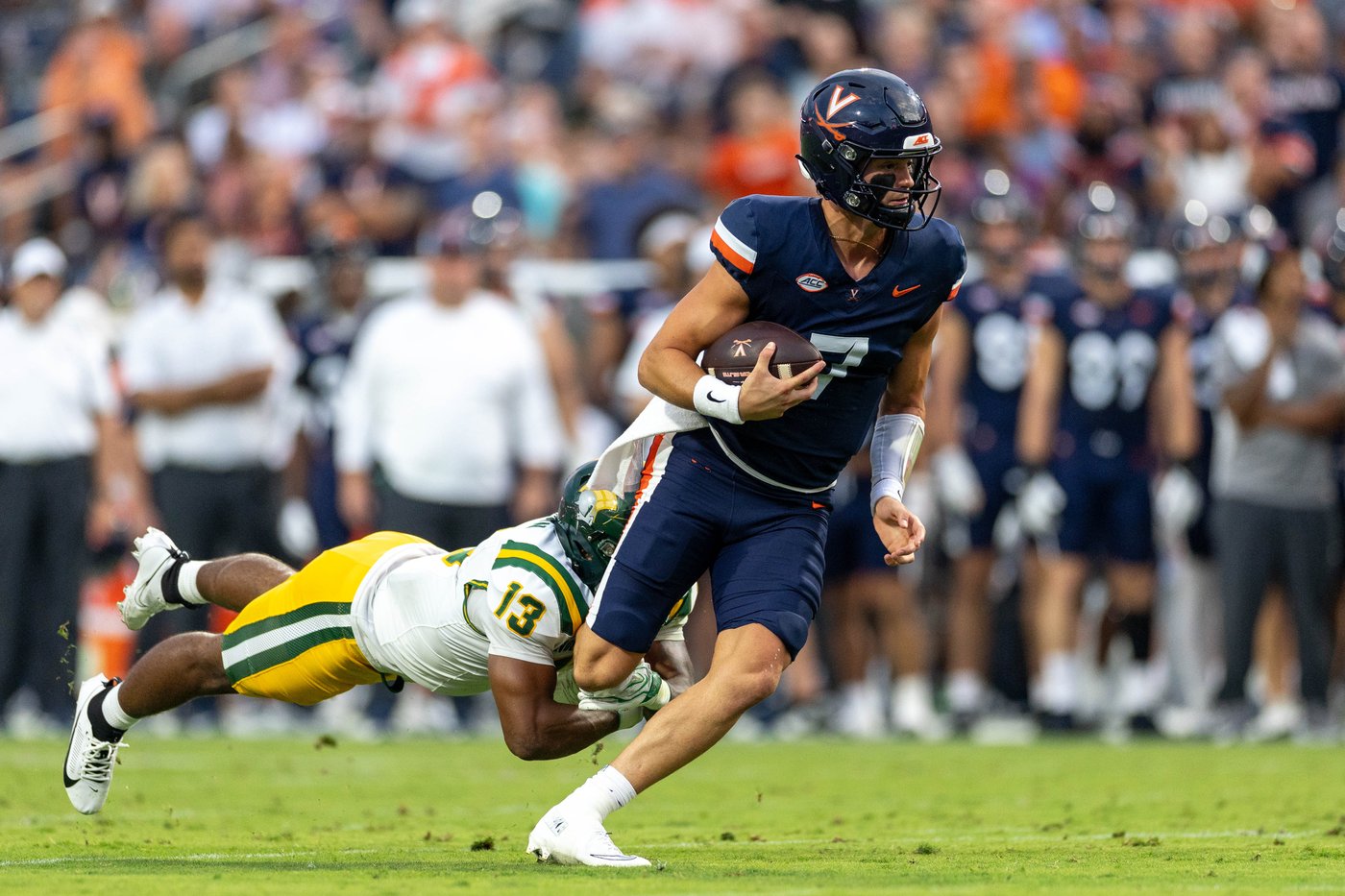 Beau Pribula throws 3 first-quarter TD passes and No. 25 Virginia routs Norfolk State 59-3 | iNFOnews.ca Beau Pribula throws 3 first-quarter TD passes and No. 25 Virginia routs Norfolk State 59-3 | iNFOnews.ca