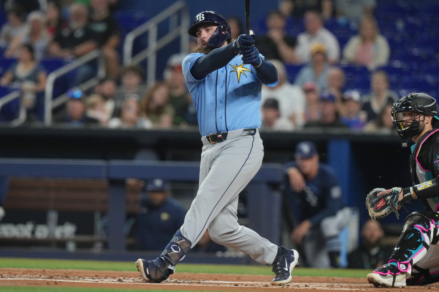 Rasmussen allows 1 hit over 7 innings, Caminero reaches base 5 times as Rays beat Marlins 6-0 | iNFOnews.ca