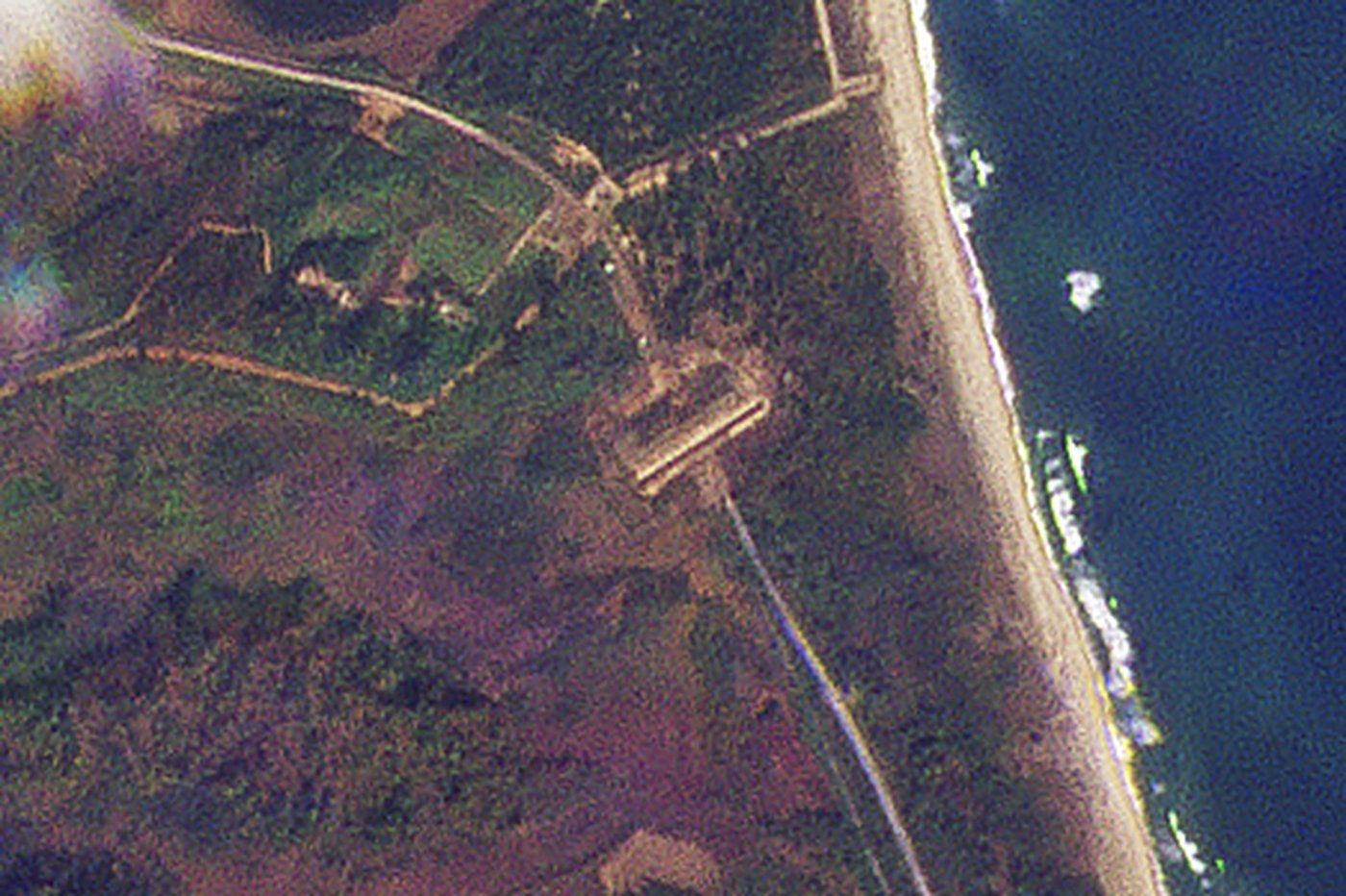 Satellite images show North Korea dug large border trenches after demolishing road, rail links | iNFOnews.ca Satellite images show North Korea dug large border trenches after demolishing road, rail links | iNFOnews.ca