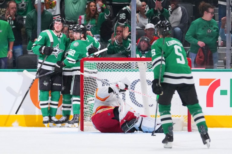 Wyatt Johnston scores in OT in Stars' comeback 4-3 win over Flames | iNFOnews.ca