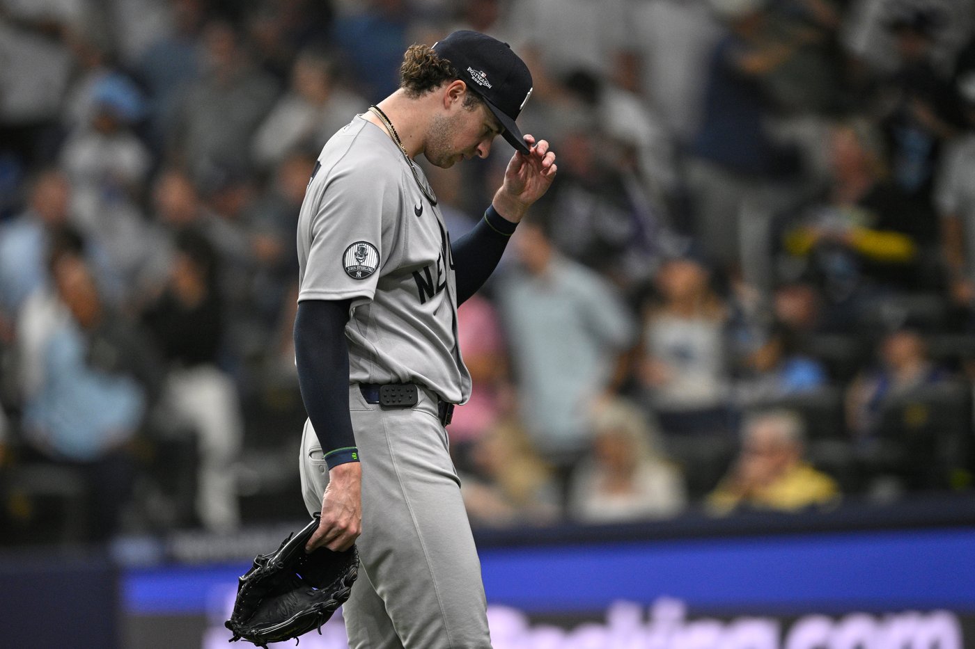 Yankees make 4 errors in sloppy playoff loss to Rays that leaves them on brink of elimination | iNFOnews.ca