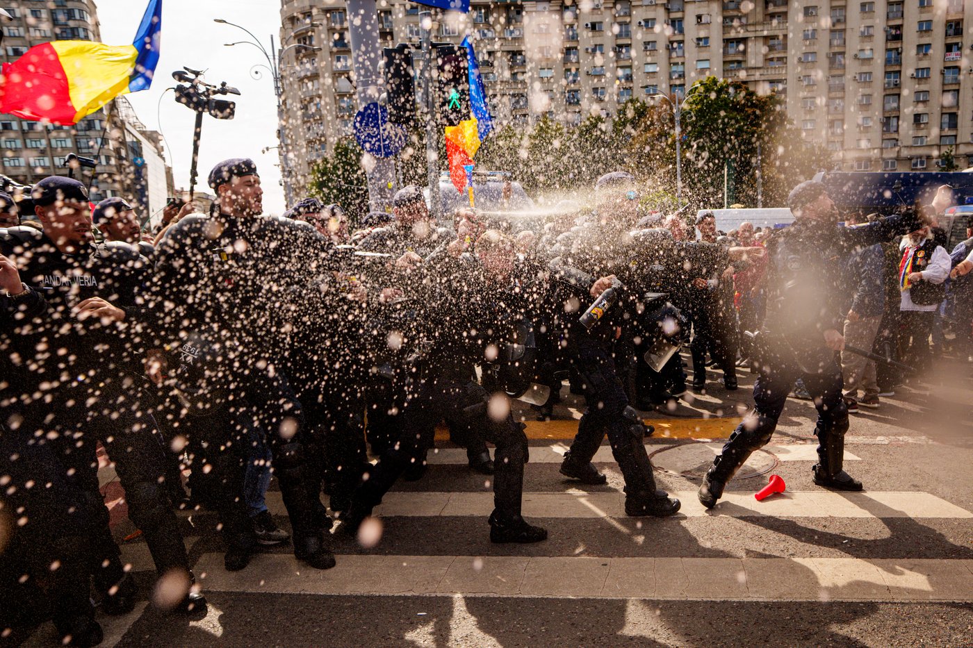 Photos of Romanian farmers protesting export restrictions | iNFOnews.ca
