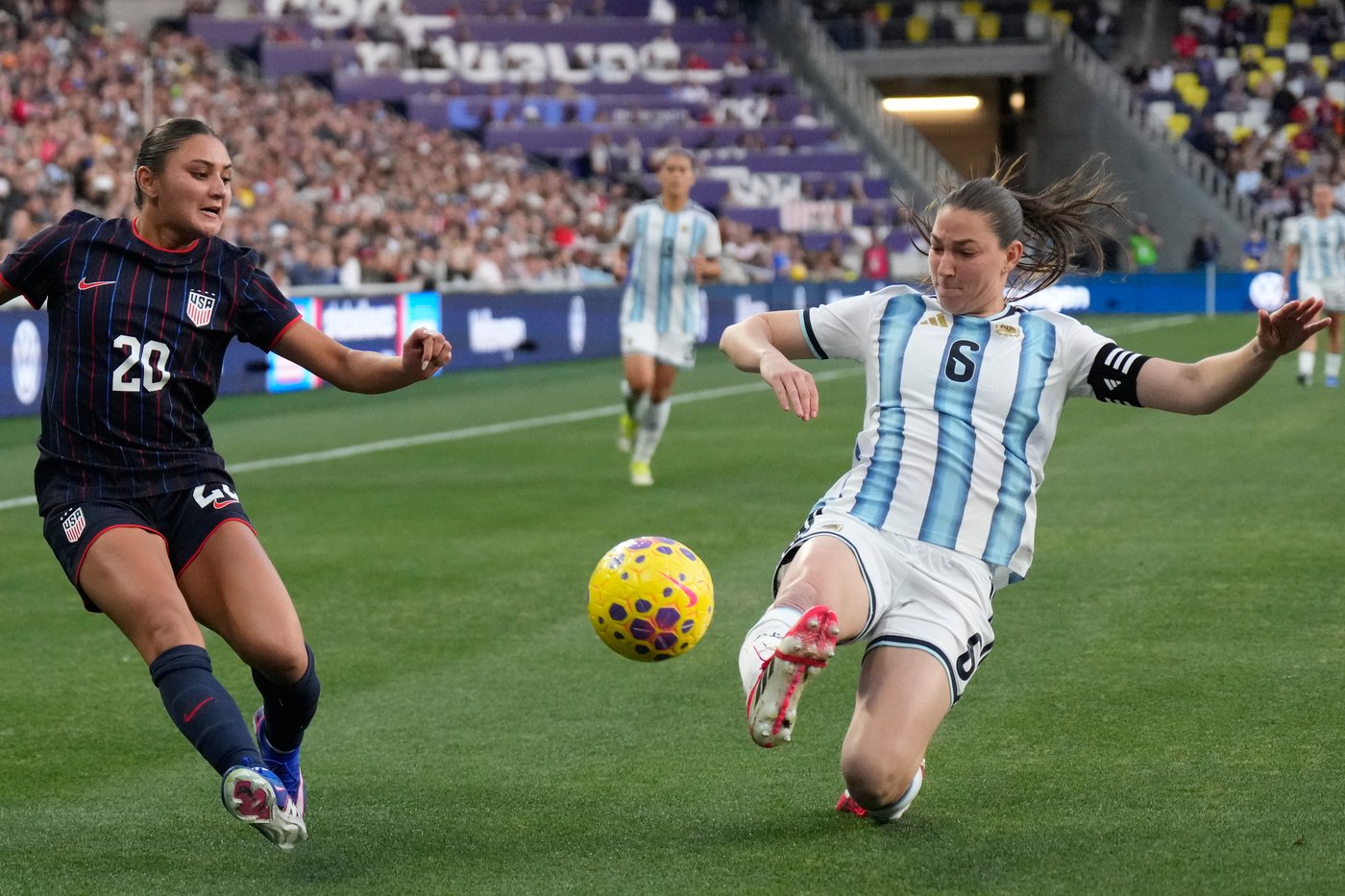 Trinity Rodman aggravates back injury late in USWNT's 2-0 win over Argentina in SheBelieves Cup | iNFOnews.ca