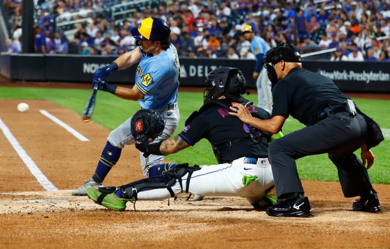 Brewers overcome Dustin May's early injury to rout the Mets 8-1 | iNFOnews.ca