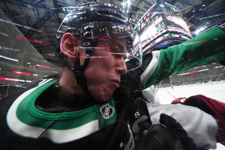 Stars defenseman Nils Lundkvist avoids hospital after taking a skate to the face | iNFOnews.ca